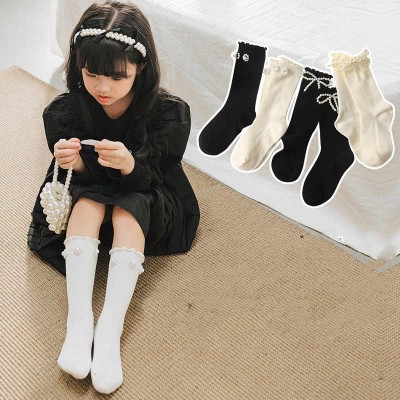 2 pairs Children's toddlers baby lolita princess stage performance stocking  Japanese children socks pile socks for boys and girls 