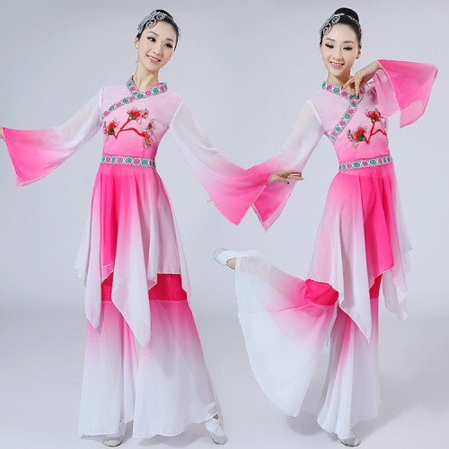 traditional chinese folk dance costume for woman Fairy drama cpsplay dance costumes kids costume yangko women yangge clothing ancient