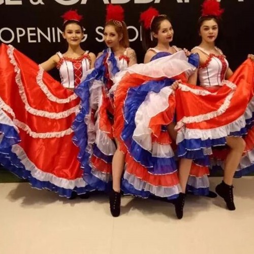 Flameco Dance Dress  For women girls Spanish bull dance paso double dance swing skirts stage performance opening dance ballroom dress for female