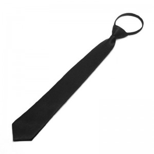 Ballroom Latin dance Necktie for Men Boys Zipper Style Regular Tie formal Office Suit Wear casual black Tie wedding tie 5* 38cm