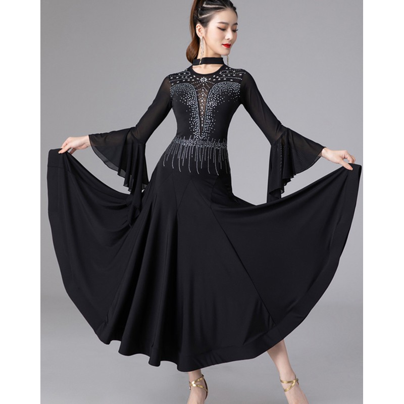 Party Wear Black Gown With Silver Belt for Girls – Suvidha Fashion