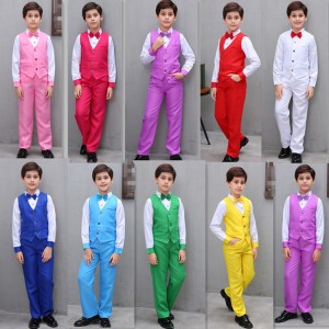Boy host suit modern dance host costumes children's performance clothing primary secondary school students chorus performance reading outfits