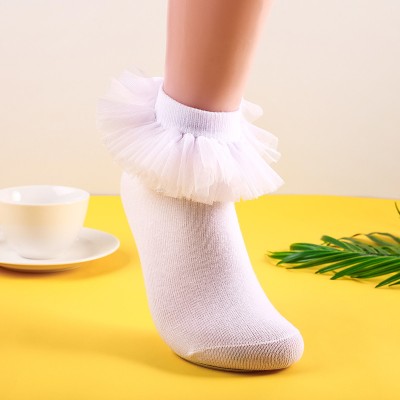Children Latin Socks Lace princess lace socks girls cotton ballroom latin examination dance socks