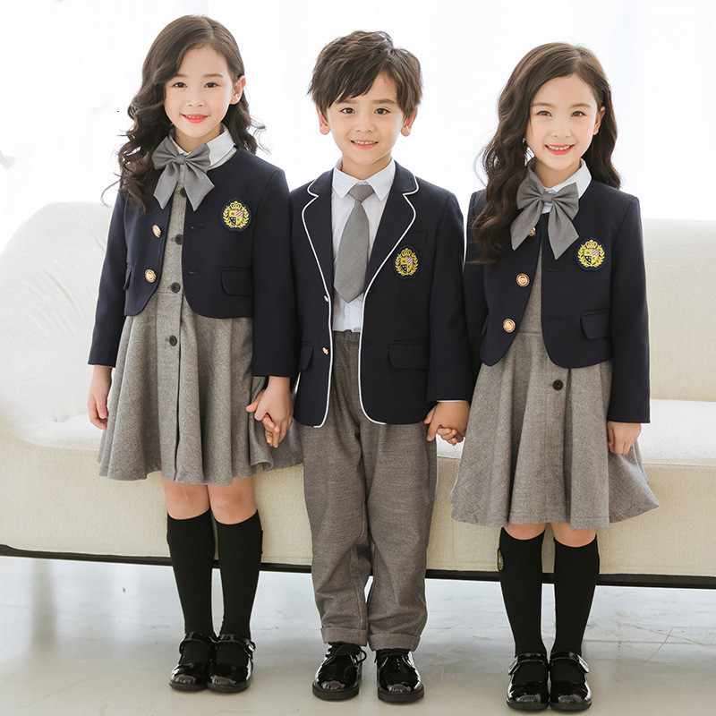 Children's garden clothing season British College West dress primary school uniform