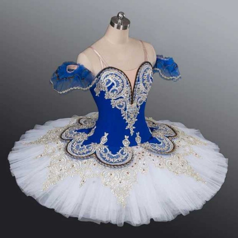 Children's sequins professional ballet Dress royal blue pancake TUTU skirt children's swan dance sling ballet skirt Swan Lake pettiskirt