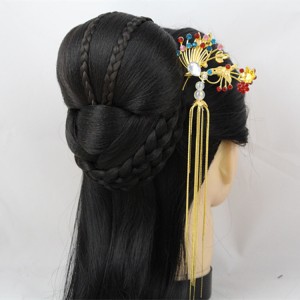 Chinese ancient fairy empress princess hair accessories bride queen headdress hair clip  vintage hair black hair beautiful bride head accessories