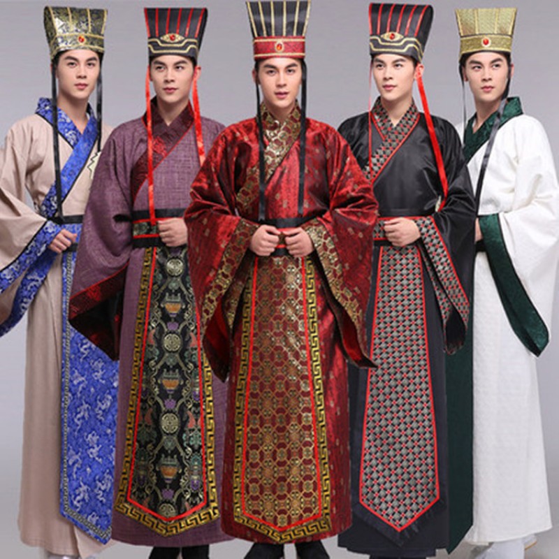 Chinese ancient traditional costumes for men's male Hanfu Dynasty emperor drama cosplay stage performance clothes