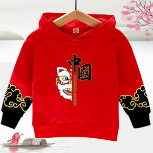 Chinese Dragon tang suit  for boy girls  baby new year clothes Chinese New Year's tops for children