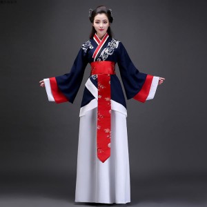 Chinese folk dance costumes for women ancient traditional hanfu tang fairy Korean japan photos birthday party cosplay robes dresses