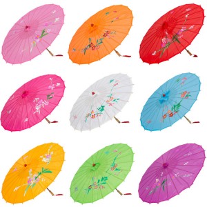 Chinese folk dance umbrella colored for children kids girls oil paper dance umbrella dance accessories props for kids 3 to 8years
