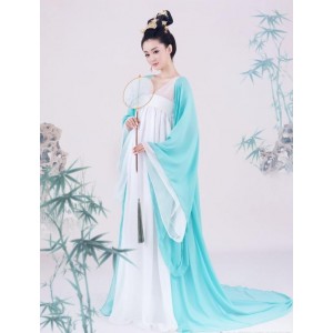 Chinese traditional folk Classical dance costumes female elegant Chinese ancient Han Tang Empress queen cosplay robe fairy  performance gown for adults