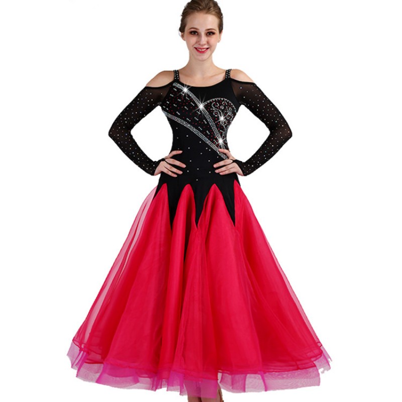 Competition ballroom dresses for women girls competition big skirted ...
