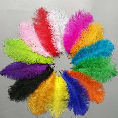 DIY loose piece Ostrich feather for wedding decor dance masquerade cocktail evening party dance clothes wedding dresses accessories 50pcs