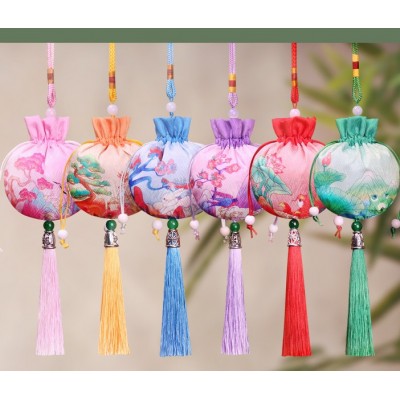 Dream rope tassels Chinese ancient classic sachets hanfu sweet Purse pouch lucky  hanfu widgets inside the car interior decoration