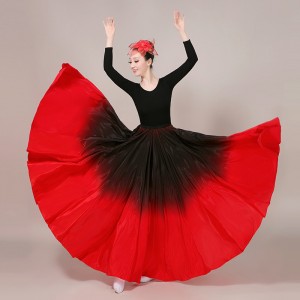 flamenco skirts Chinese Folk Dance skirt for women  practice skirt practice skirt stage opening dance companion Dance skirts