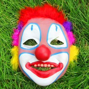 Fool's Day masquerade face clown mask for women man dress up show masks props horror cosplay mask