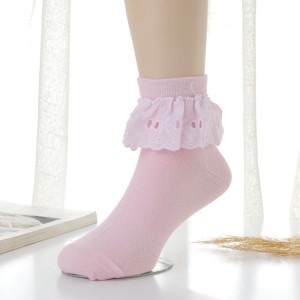 Girls children princess modern dance latin ballet ballroom dance lace socks 4 pairs