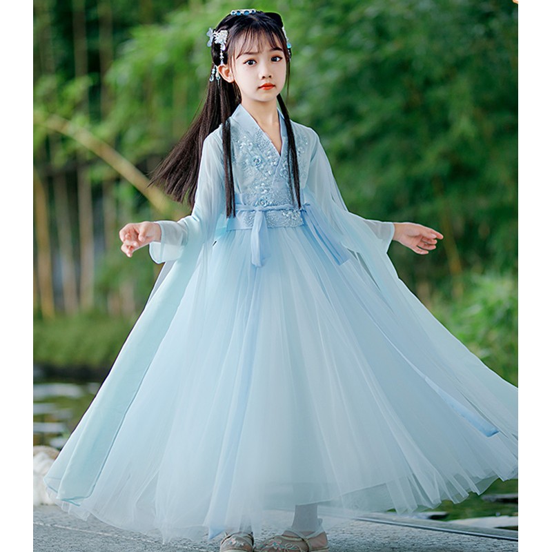 Princess Costume Cinderella Dresses for Girls Blue India | Ubuy