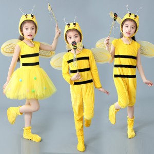 Girls modern dance cartoon bee animal anime drama party school show cosplay costumes school competition outfits