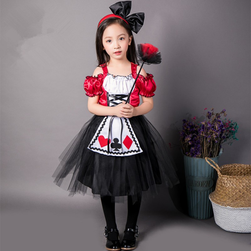 Halloween Christmas party cosplay dress for girls kids children stage performance masquerade photography dresses