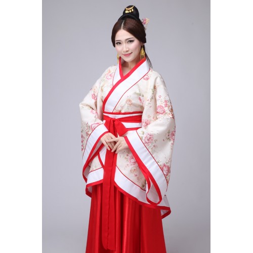 Women Chinese Hanfu Clothes costume Ancient Chinese Cosplay Costume Tang dynasty fairy 