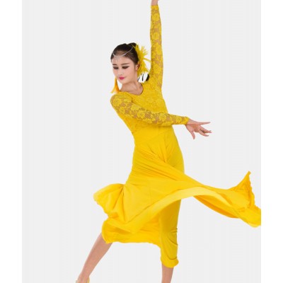 big wing blue ballroom dance dress for ballroom dancing waltz tango Spanish flamenco dress standard ballroom dress