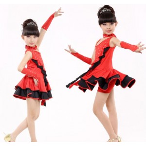 Latin Dance Dress For Girls Samba Dress Ballroom Dancing Dress Girl Dancewear Kids Kid Costume Ballet Vestido Baile Latino Girls