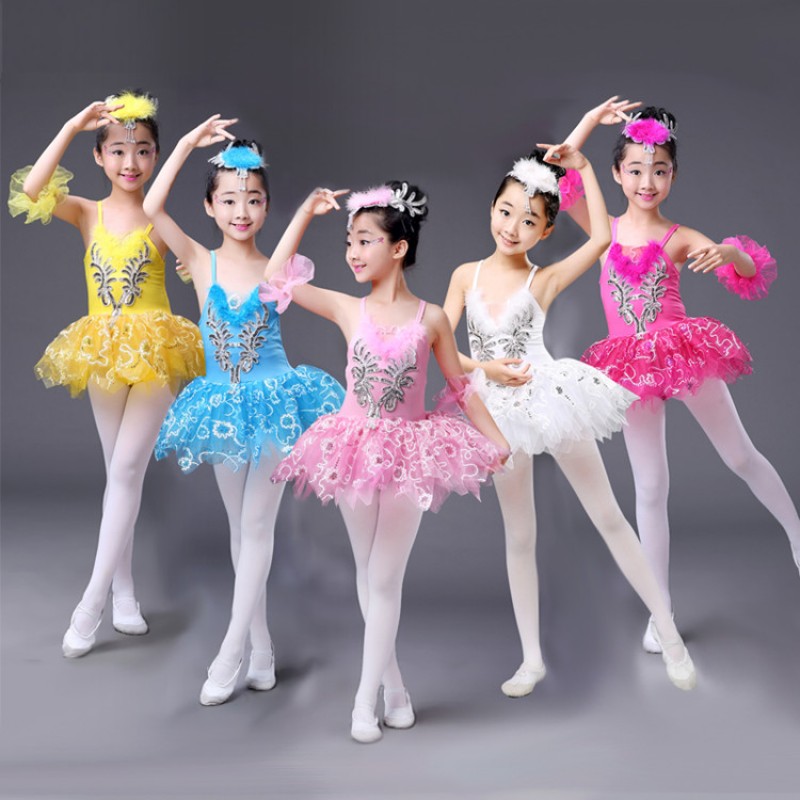 Professional White Swan Lake Ballet Tutu Costume Girls Children Ballerina Dress Kids Ballet Dress Dancewear Dance Dress For Girl