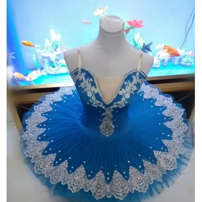 Red blue purple Perfect Quality plate pan Ballet dress Woman Tutu professional Hot Sale Hard yarn Puff dress