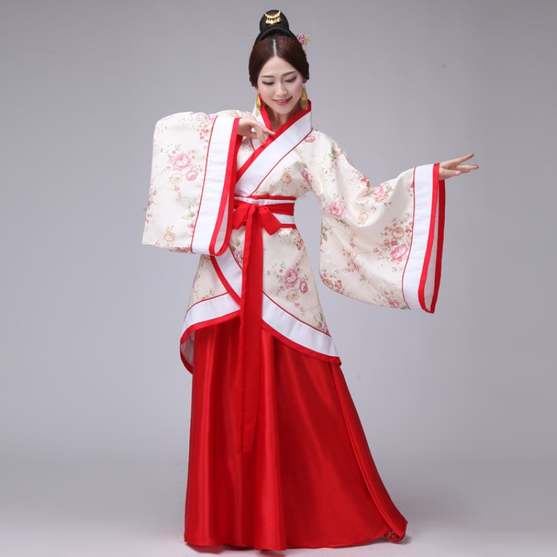 Women Chinese Hanfu Clothes costume Ancient Chinese Cosplay Costume Tang dynasty fairy 