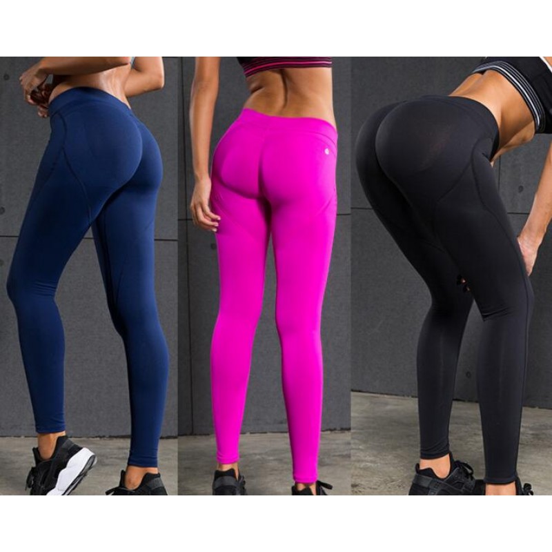 Women tight fast drying sports fitness pants yoga pants- Material