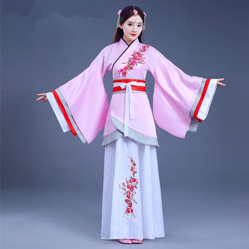 Women's Chinese folk dance costumes china ancient traditional hanfu korean Japanese kimono hambok  fairy anime cosplay dresses