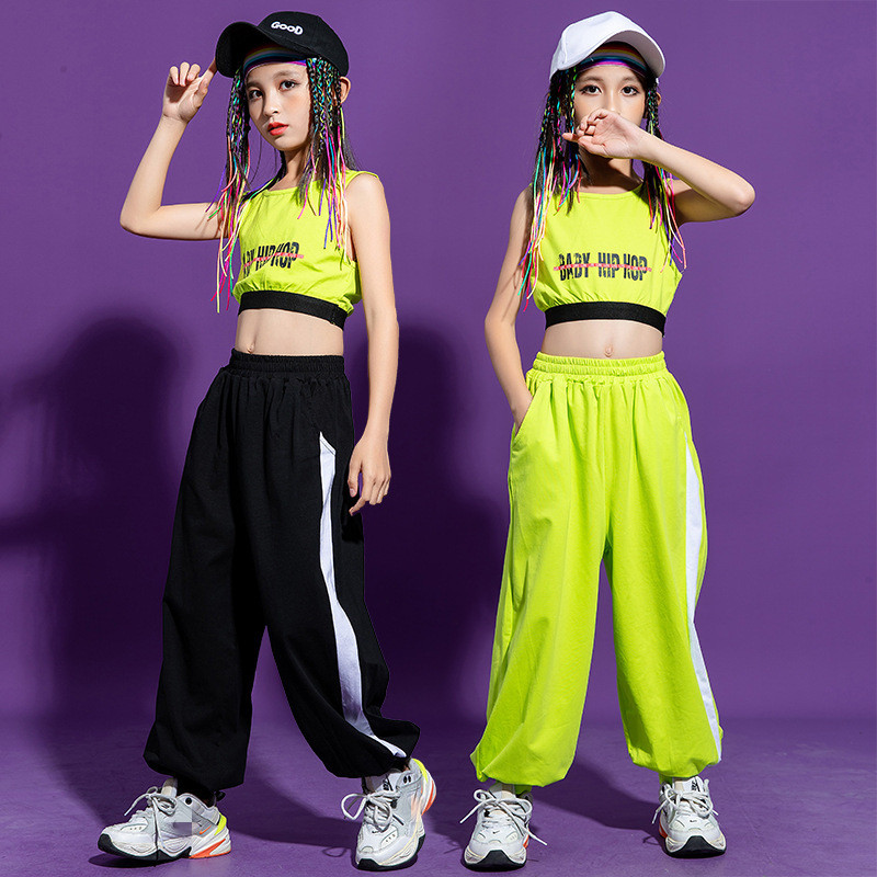 Jazz dance of the girls take training students form suit girl hip-hop dance costumes take cotton children&apos;s shows tide