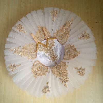 Kids ballet dresses for girls ballerina stage performance competition pancake tutu skirts professional dance costumes