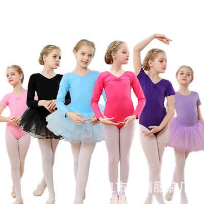 Kids pink white black tutu leotard tops for baby toddlers gymnastics ballet dance long sleeve bodysuits girl ballet baby uniforms gym suit dance tops with short sleeves