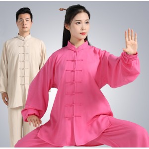 Kung fu uniforms for unisex Tai chi clothing cotton female Chinese Martial art Meditation suit for men and women tai chi chuan martial arts performance clothes