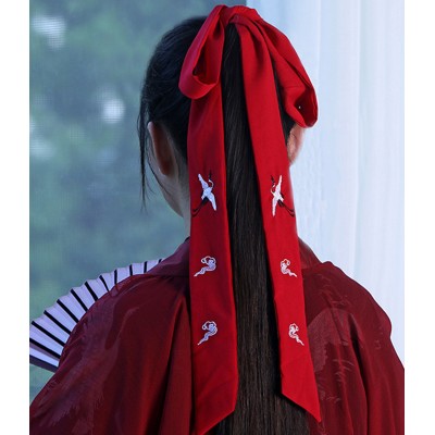 Women's chinese hanfu hair ribbon hair tie accessory for princess fairy drama cosplay dress