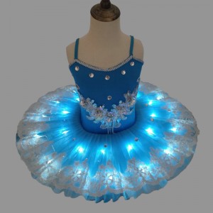 Luminous Ballet Dress Adult led show dress with lamp children's pompous skirt dance dress dress luminous princess skirt