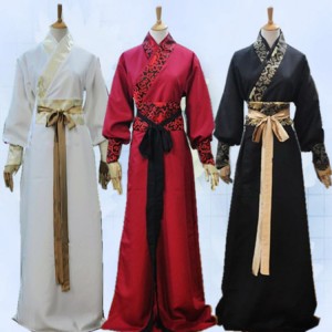Men's Chinese folk dance costumes male ancient classical ancient scholar traditional hanfu knight drama cosplay stage performance robes