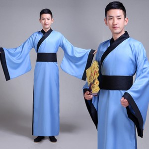 Men's Chinese traditional Hanfu tang emperor suit china warrior swordsmen stage performance cosplay robes costumes