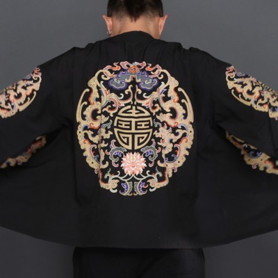 Men's Chinese traditional performance qipao tops tang suit ancient uniforms for male 