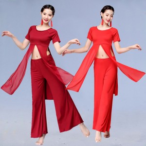 Modern dance dresses for women female belly dance black red white stage performance classical traditional dance costumes 
