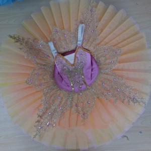 Purple competition ballet dresses tutu pancake platter skirt competition stage performance professional dancing costumes