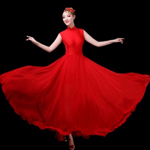 red chinese folk dance costumes for women chinese style traditional classical dance fan umbrella fairy drama cosplay dresses