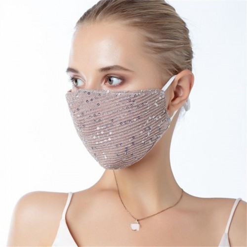 Reusable face masks for unisex sequins fashion dust proof protection party night club mouth mask for women and men