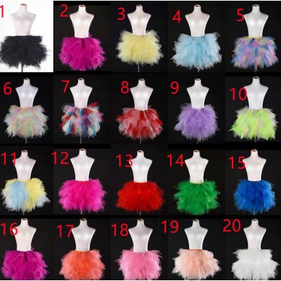 Student adult boy girls performance jazz ballet dance stylish candy color modern dance tutu skirt stage of multi-layered party cosplay fluffy tutu