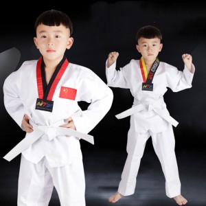 Taekwondo suit children's adult suit cotton men's and women's long short sleeves can be customized Karate Suit