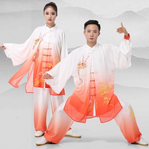 Tai chi clothing chinese kung fu uniforms Tai Chi Clothing costume embroidered for men and women embroidered Tai Chi Clothingquan performance competition dress three piece set of martial arts