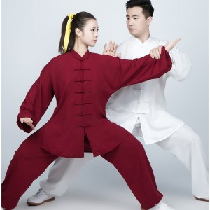 Tai chi clothing tai ji quan suit for men Martial arts performance clothing for men's tai chi kung fu uniforms