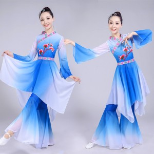 traditional chinese folk dance costume for woman Fairy drama cpsplay dance costumes kids costume yangko women yangge clothing ancient
